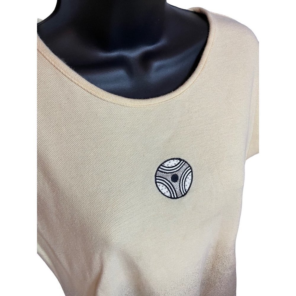 Vintage Y2K IXSpa Yellow Cap Sleeve Cotton Tennis Dress with Pockets Sz S - Picture 3 of 11